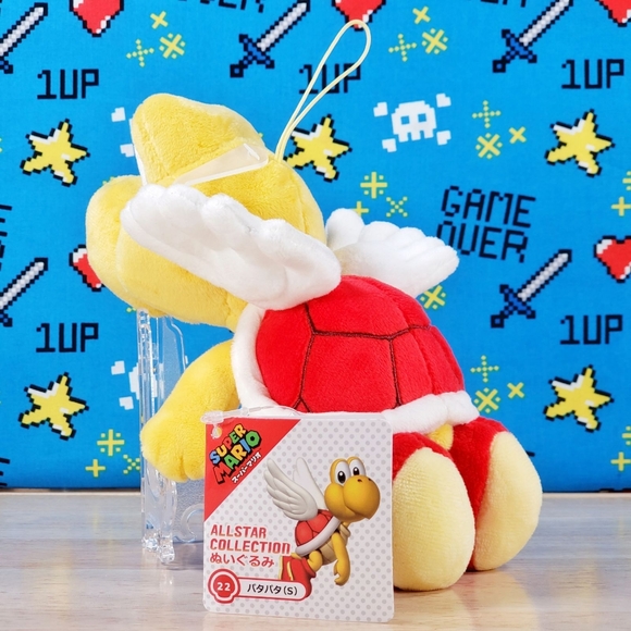 All Star Collection RED KOOPA PARATROOPER 6" #22 Nintendo Gaming Plush Toy NWT - Picture 5 of 12